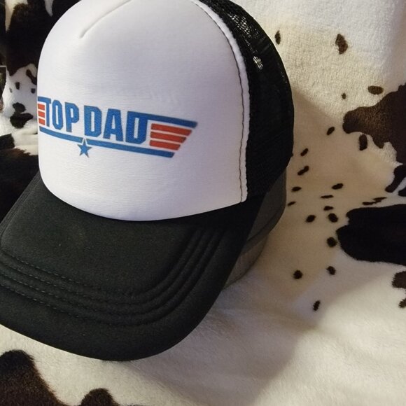 Top Dad Black Trucker Hat - Picture 4 of 8